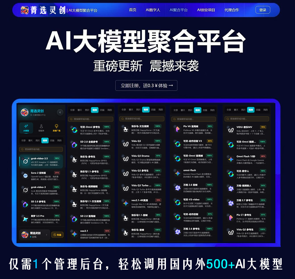 菁选灵创AI视频生成制作展示